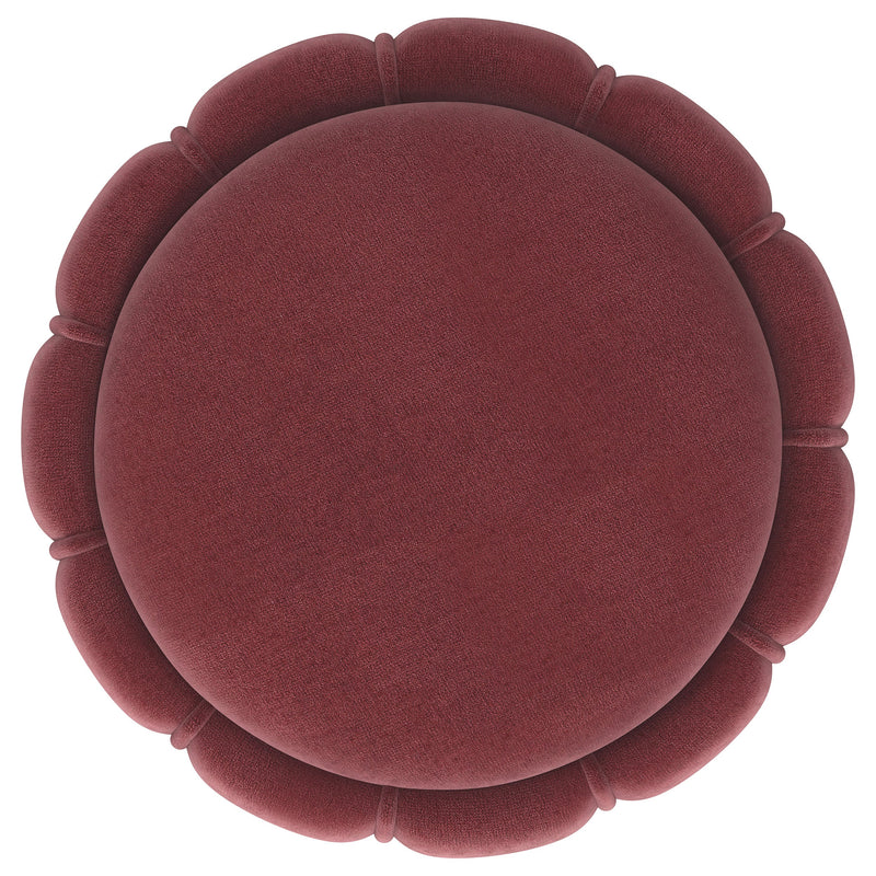 Sora Round Upholstered Ottoman