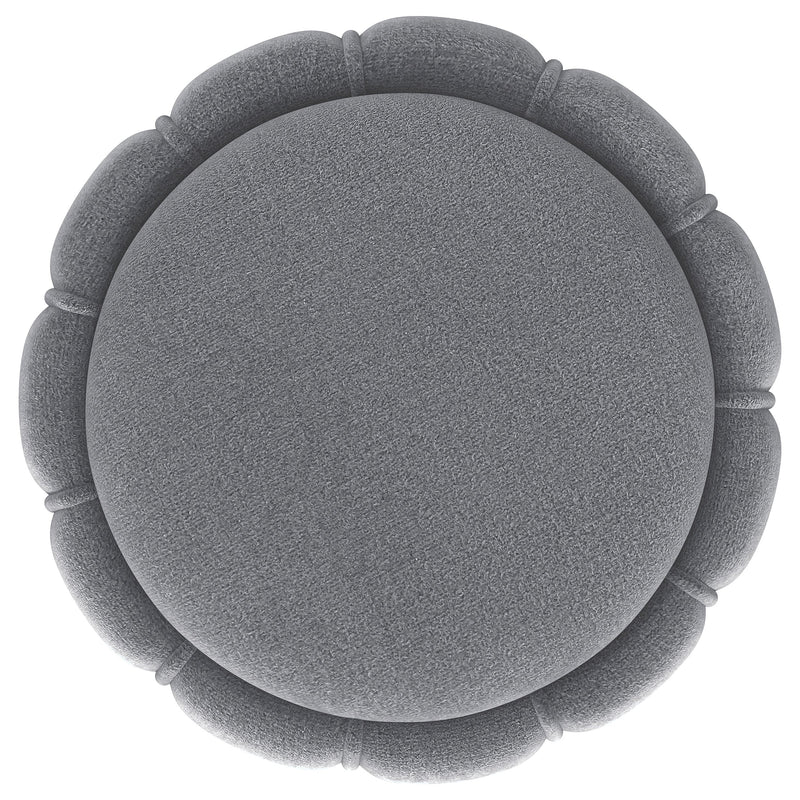Sora Round Upholstered Ottoman