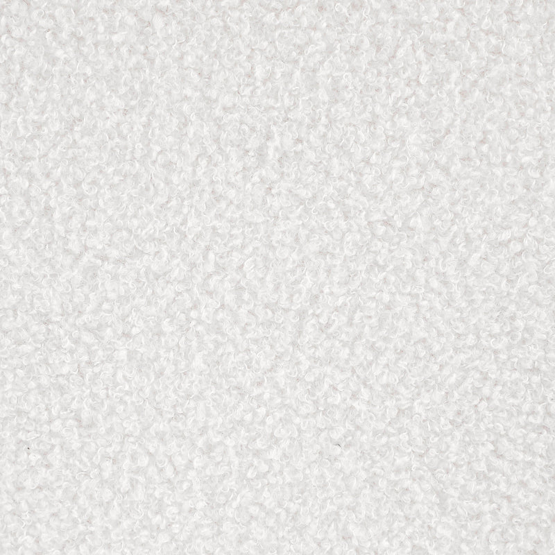 Zena Faux Sheepskin Upholstered Round Ottoman