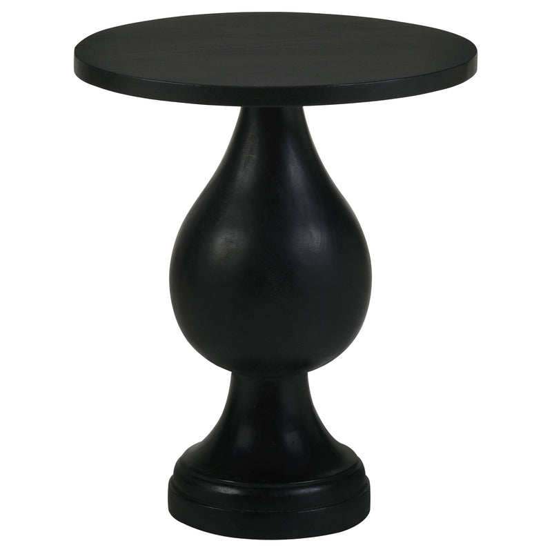 Mesa auxiliar decorativa redonda con base de pedestal Dianella