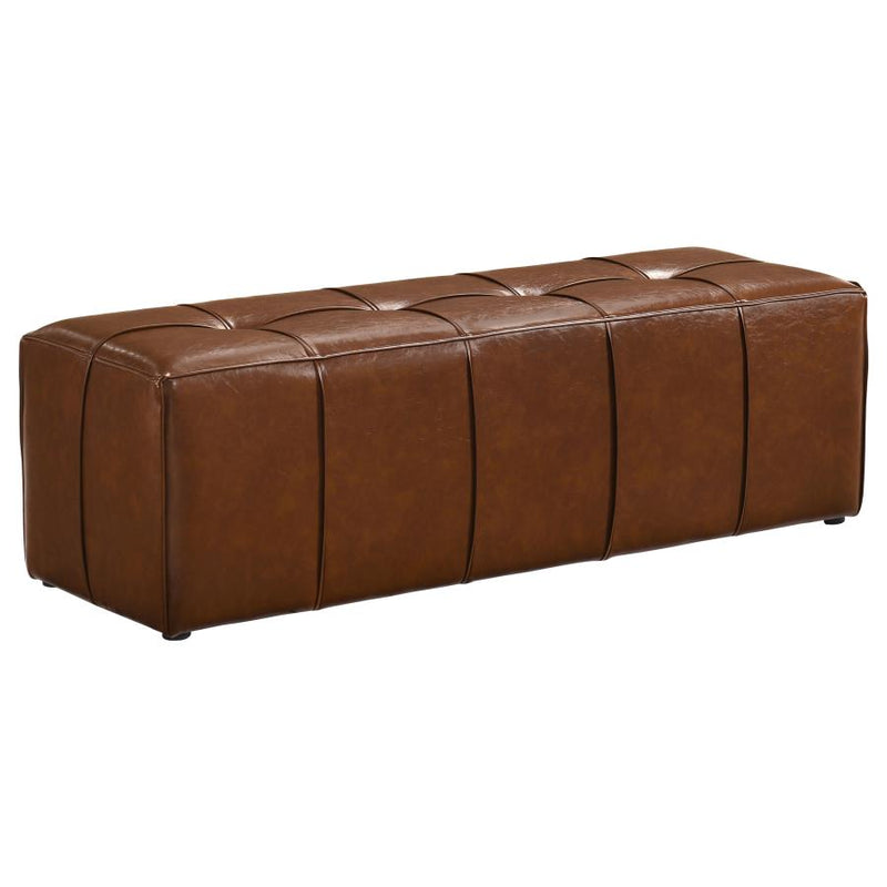 Farrell Faux Leather Upholstered Bench