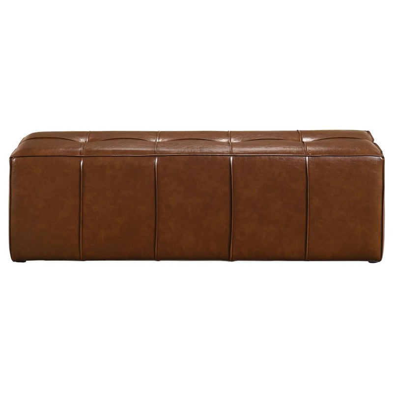 Farrell Faux Leather Upholstered Bench