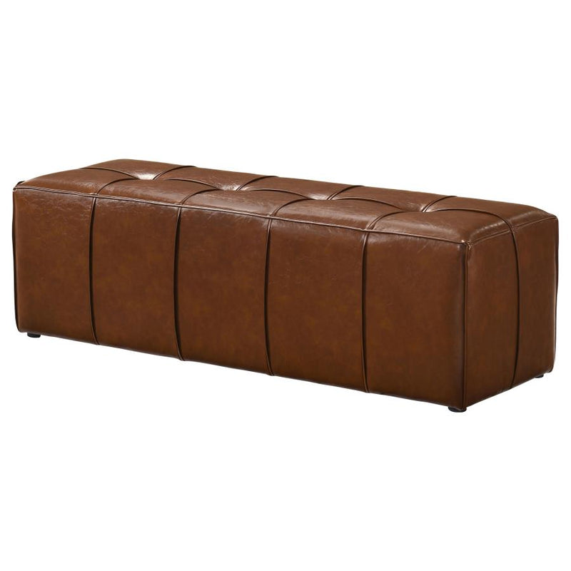 Farrell Faux Leather Upholstered Bench