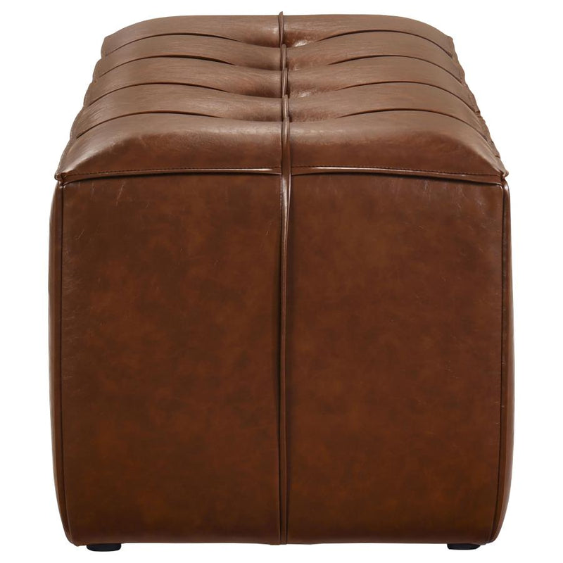 Farrell Faux Leather Upholstered Bench