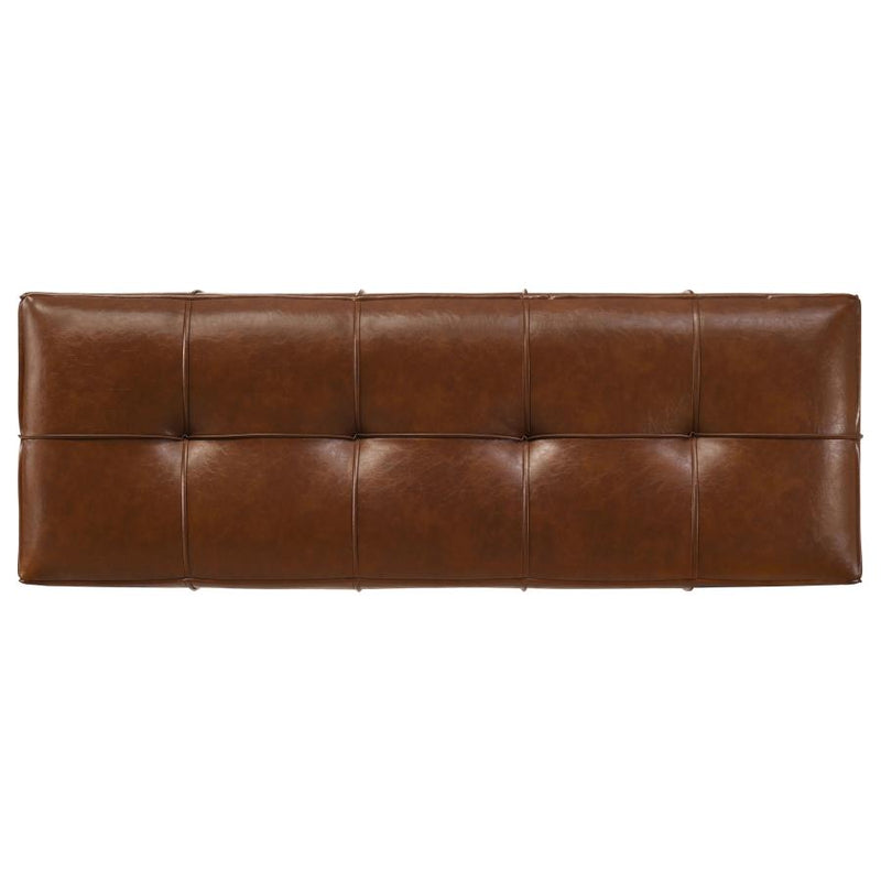 Farrell Faux Leather Upholstered Bench