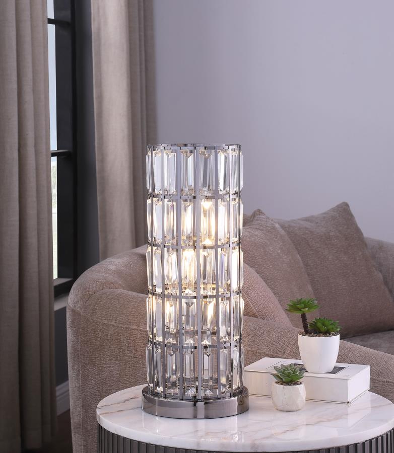 Lámpara de mesa de noche con pantalla de cristal de 20 pulgadas Wanda