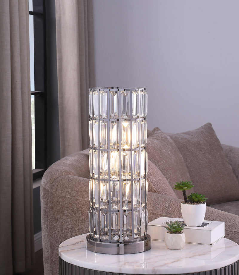 Lámpara de mesa de noche con pantalla de cristal de 20 pulgadas Wanda