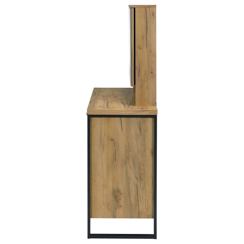 Bettin Vanity Set with Sliding Mirror and Stool