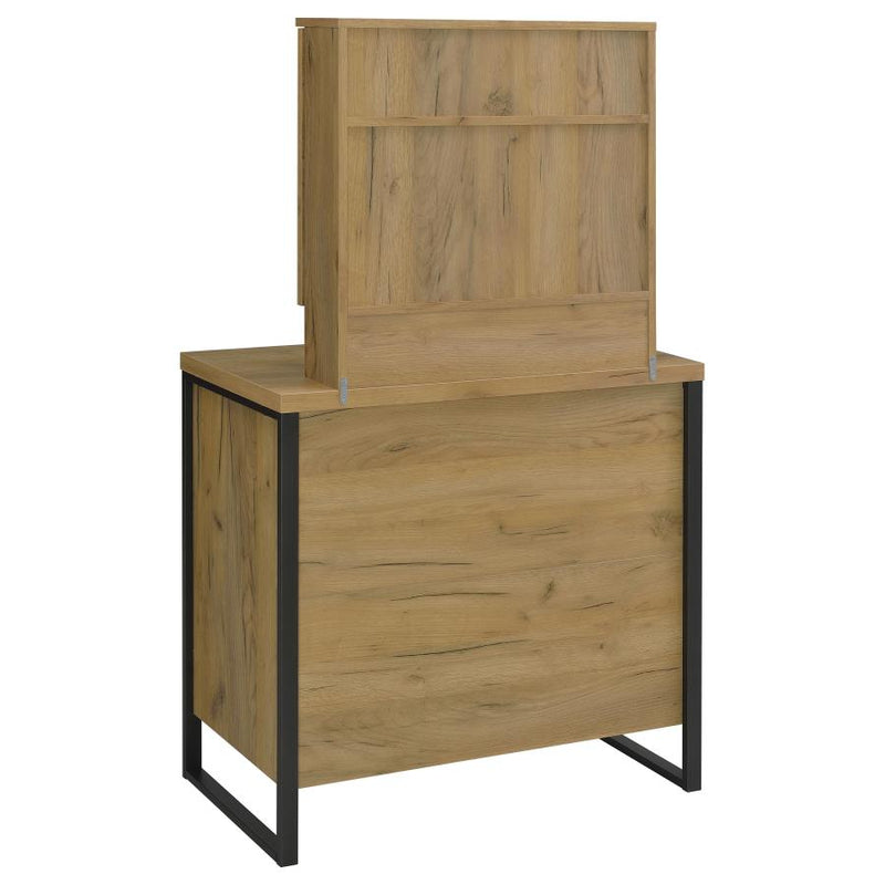 Bettin Vanity Set with Sliding Mirror and Stool