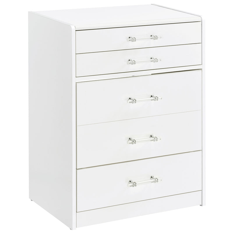 Danbury 3-drawer Makeup Vanity & Stool Set High Gloss