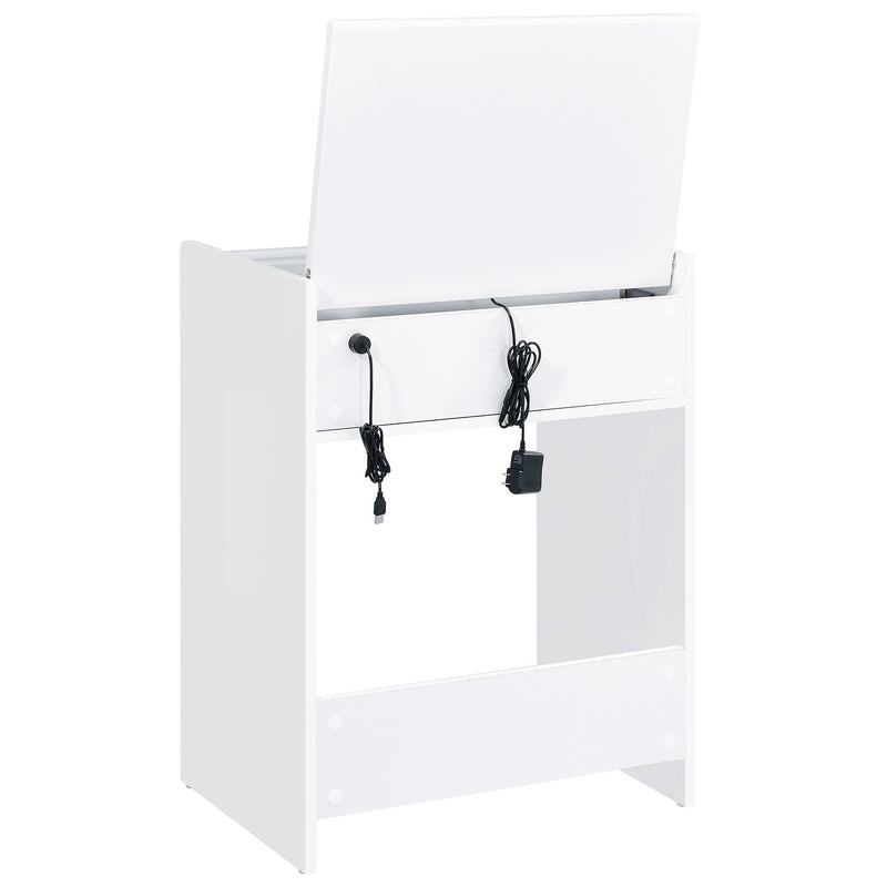 Danbury 3-drawer Makeup Vanity & Stool Set High Gloss