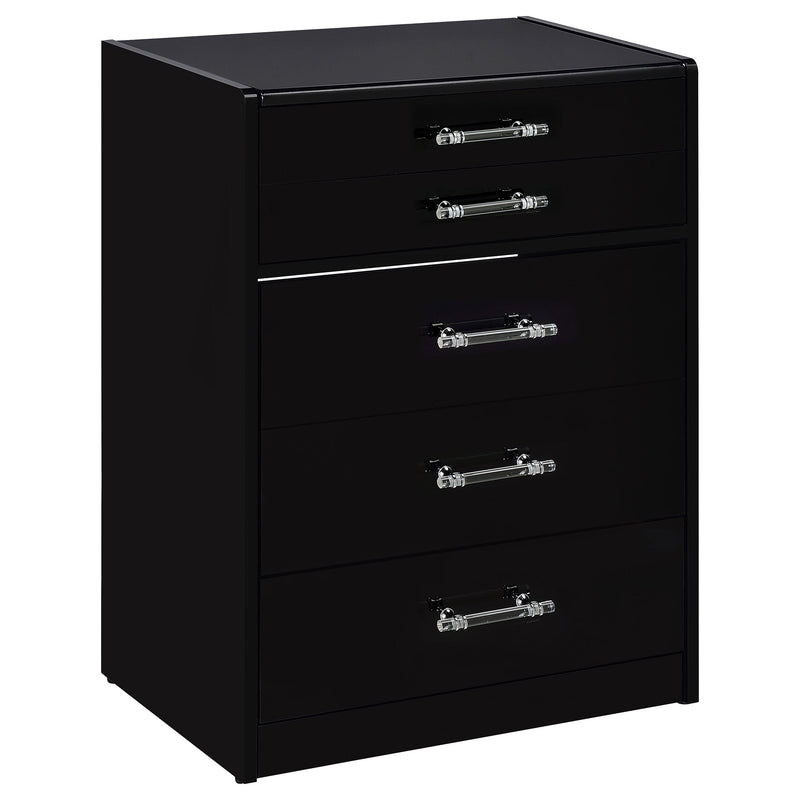 Danbury 3-drawer Makeup Vanity & Stool Set High Gloss