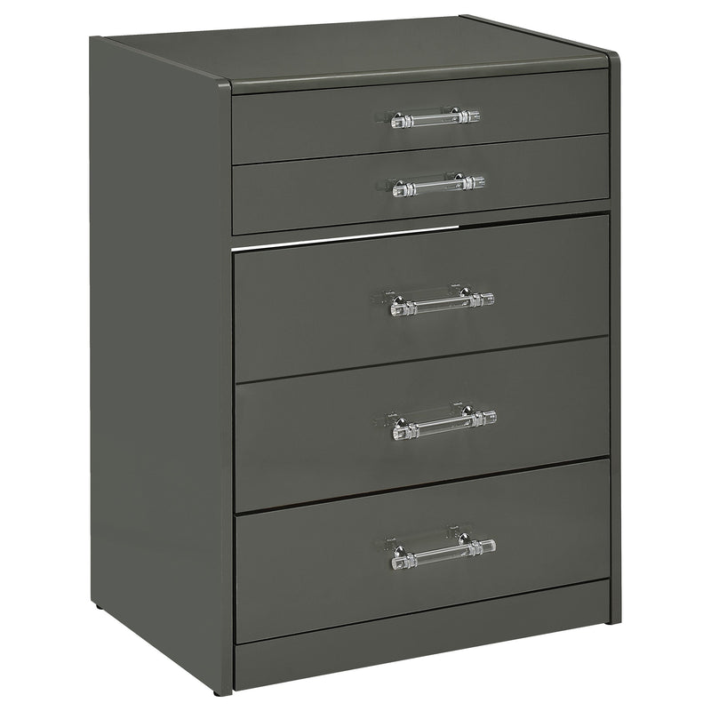 Danbury 3-drawer Makeup Vanity & Stool Set High Gloss