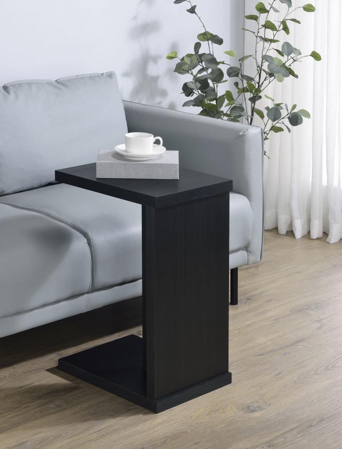 Mesa auxiliar para sofá en forma de C de madera de ingeniería Clower