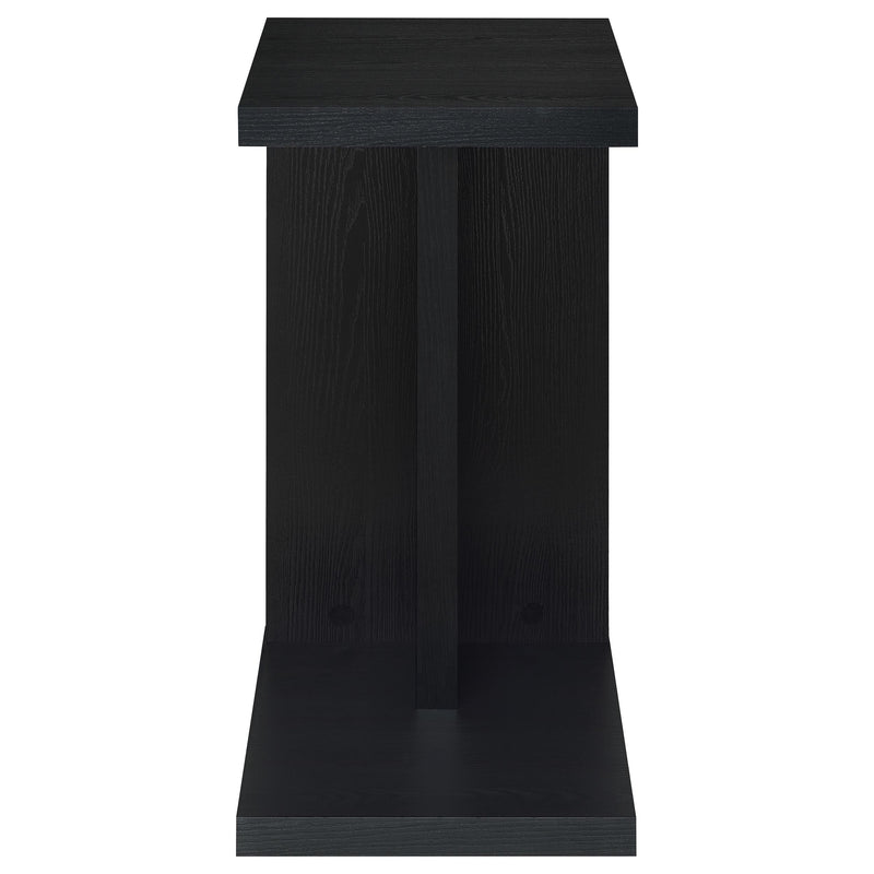 Mesa auxiliar para sofá en forma de C de madera de ingeniería Clower