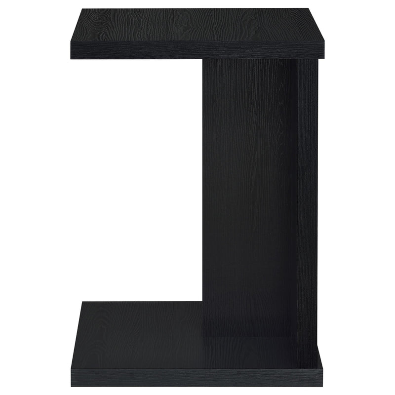 Mesa auxiliar para sofá en forma de C de madera de ingeniería Clower