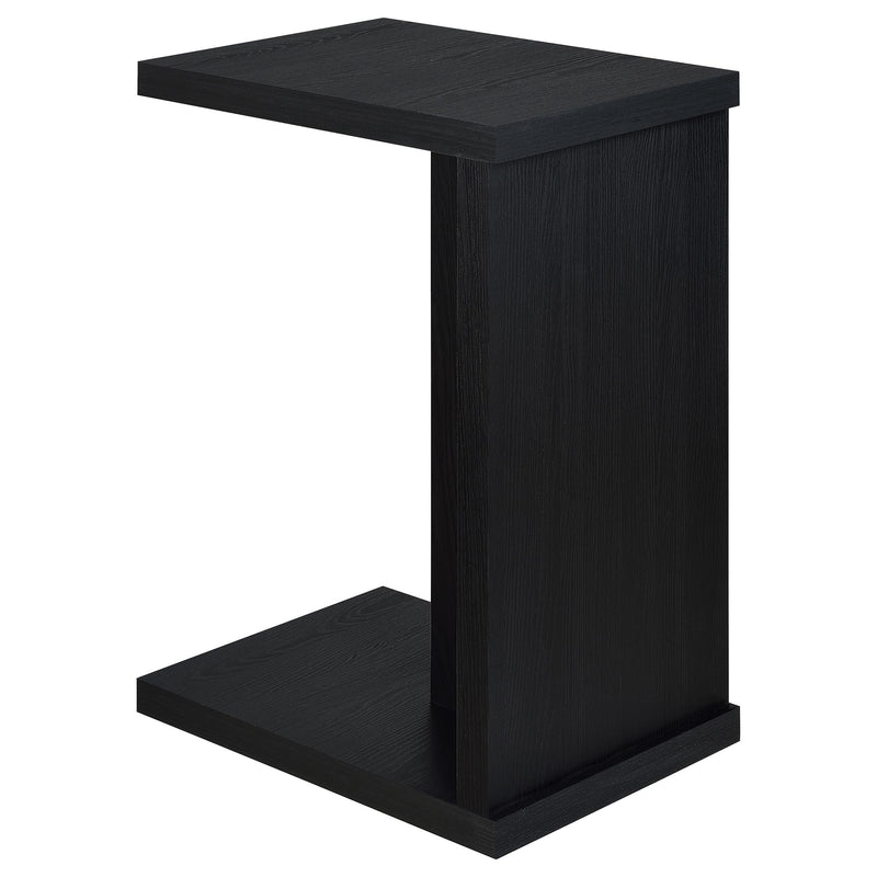 Mesa auxiliar para sofá en forma de C de madera de ingeniería Clower