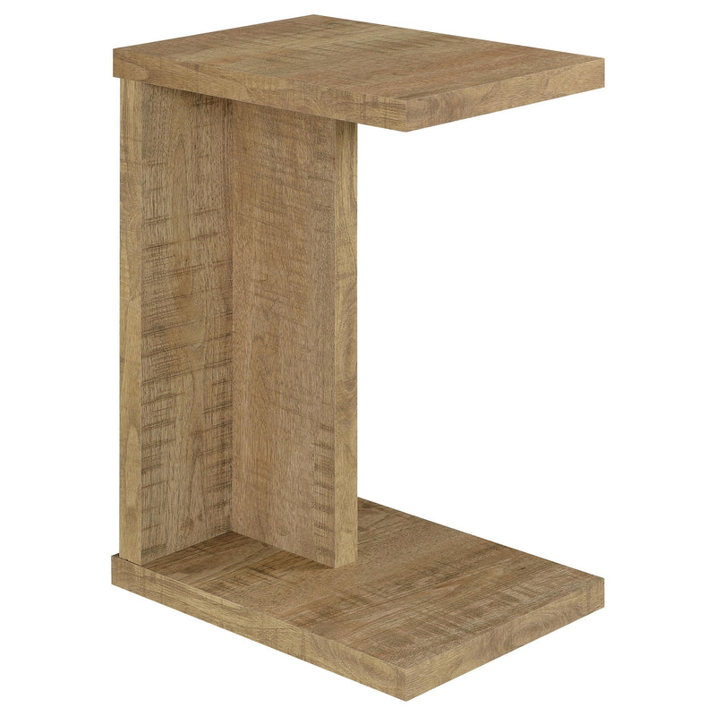 Mesa auxiliar para sofá en forma de C de madera de ingeniería Clower
