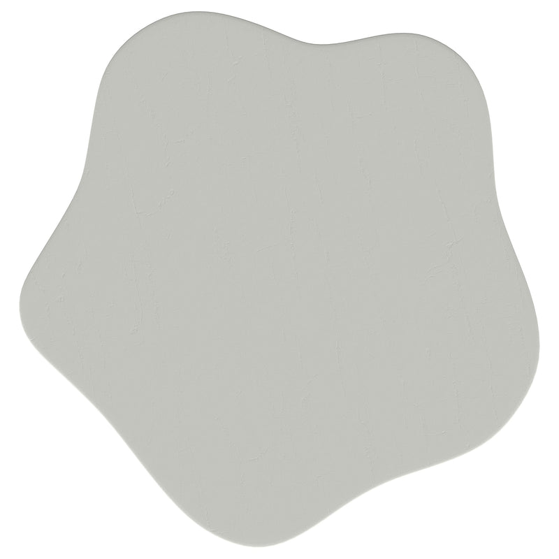 Mesa auxiliar Perth de 17 pulgadas con tapa en forma de nube, blanquecina