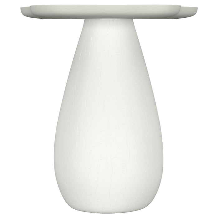Perth 17-inch Side Table with Cloud-Shaped Top Off White
