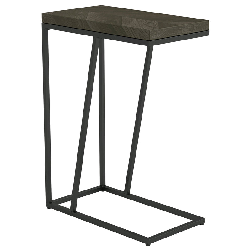 Mesa auxiliar de sofá en forma de C de madera de ingeniería Sergio