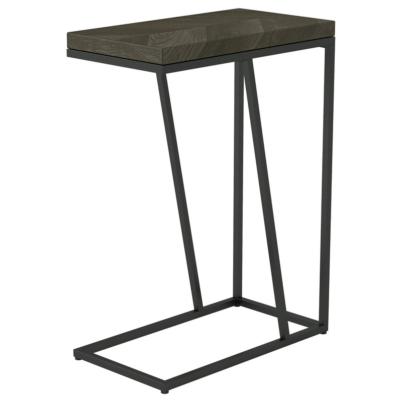 Mesa auxiliar de sofá en forma de C de madera de ingeniería Sergio