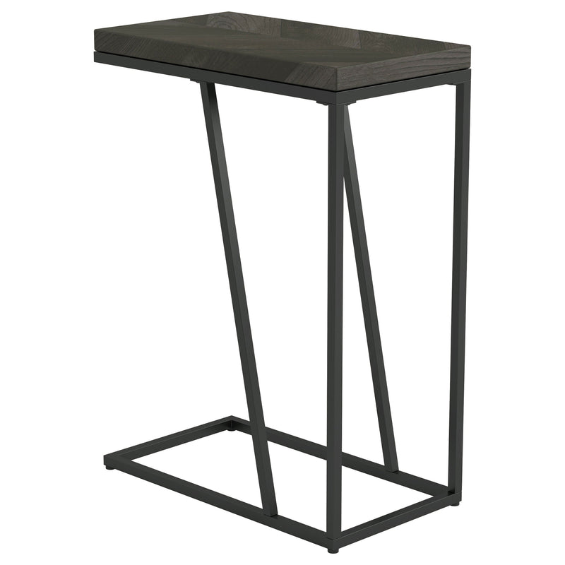 Mesa auxiliar de sofá en forma de C de madera de ingeniería Sergio