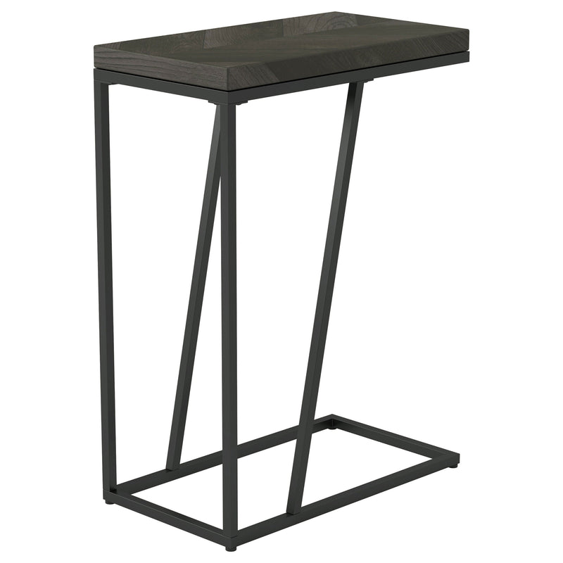 Mesa auxiliar de sofá en forma de C de madera de ingeniería Sergio