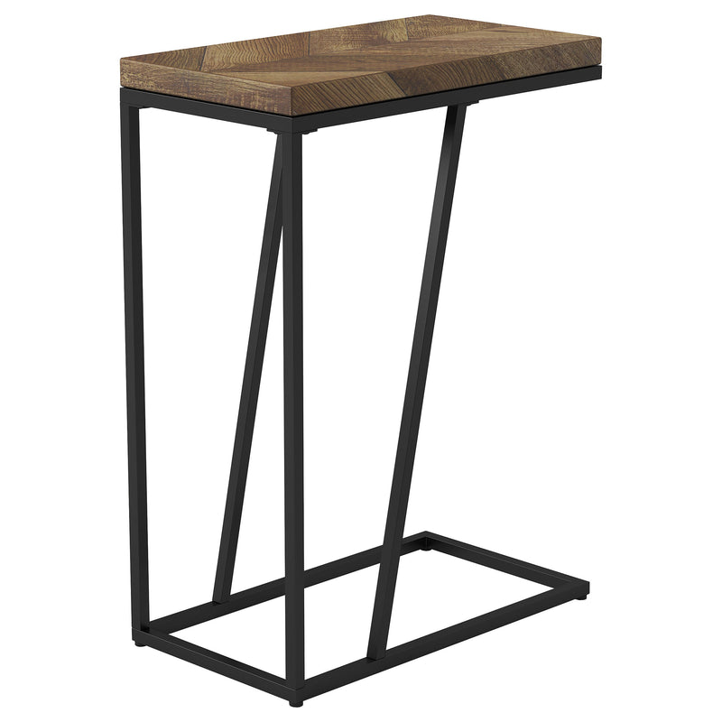 Mesa auxiliar de sofá en forma de C de madera de ingeniería Sergio