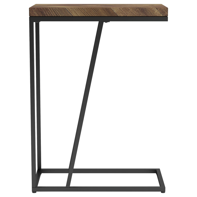 Mesa auxiliar de sofá en forma de C de madera de ingeniería Sergio