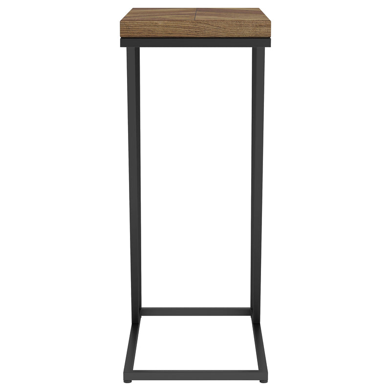 Mesa auxiliar de sofá en forma de C de madera de ingeniería Sergio