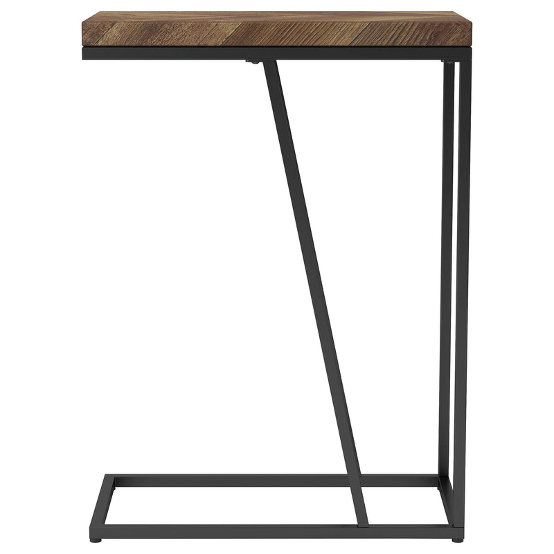 Mesa auxiliar de sofá en forma de C de madera de ingeniería Sergio