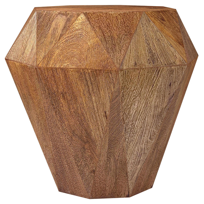 Mesa auxiliar Jacinto Octagonal de madera maciza