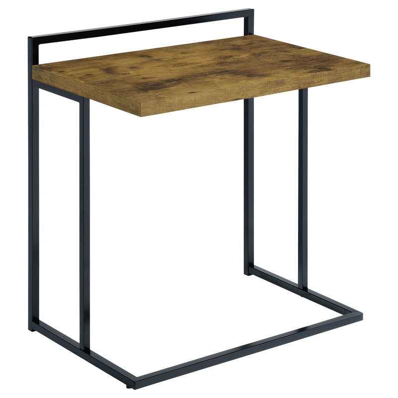 Mesa auxiliar Dani rectangular en forma de C de alto brillo