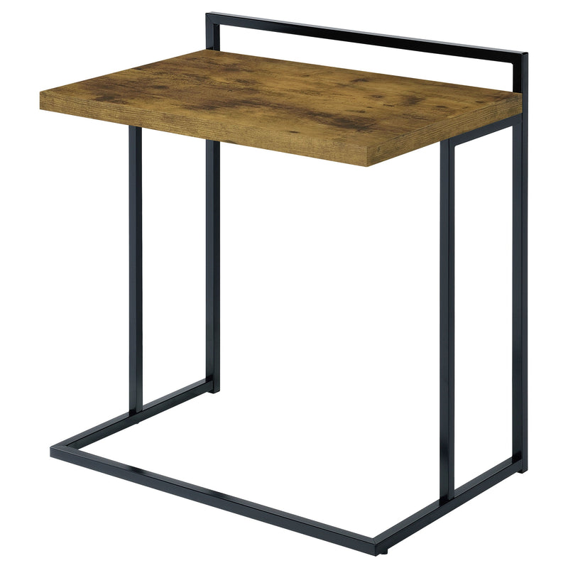 Mesa auxiliar Dani rectangular en forma de C de alto brillo