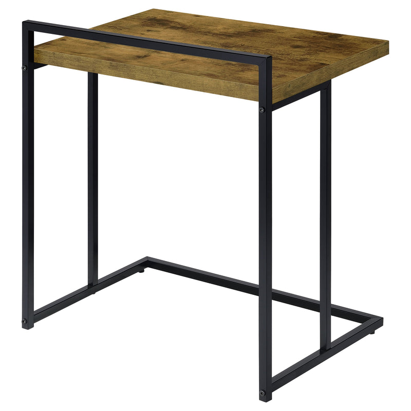 Mesa auxiliar Dani rectangular en forma de C de alto brillo