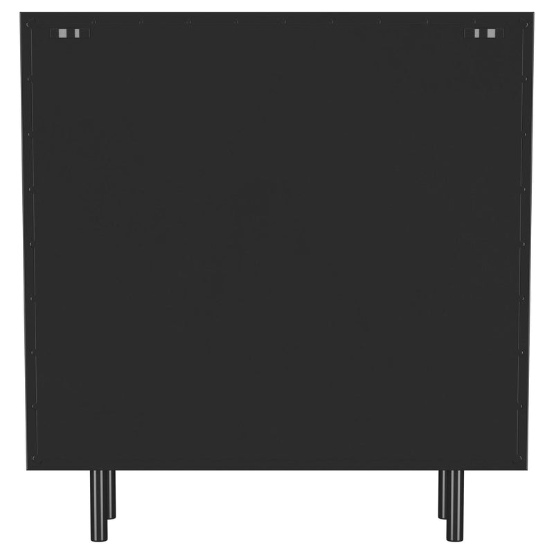 Dalia 2-door Accent Storage Cabinet with Shelving Black