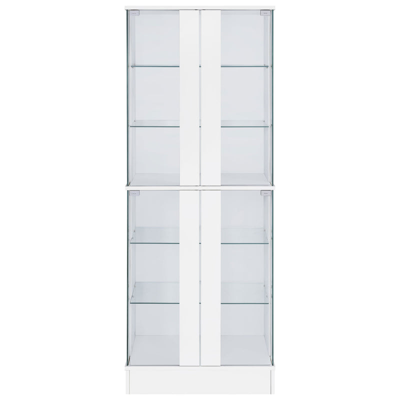 Cabra 4-door LED Curio Display Cabinet High Gloss