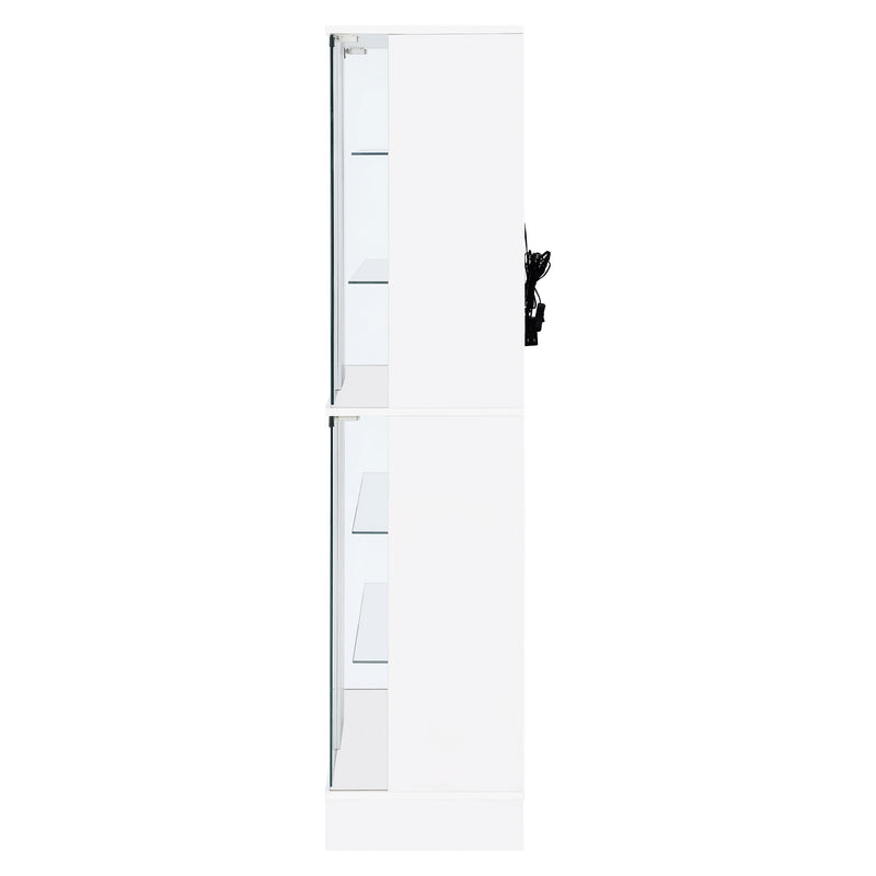 Cabra 4-door LED Curio Display Cabinet High Gloss
