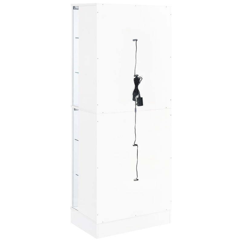 Cabra 4-door LED Curio Display Cabinet High Gloss