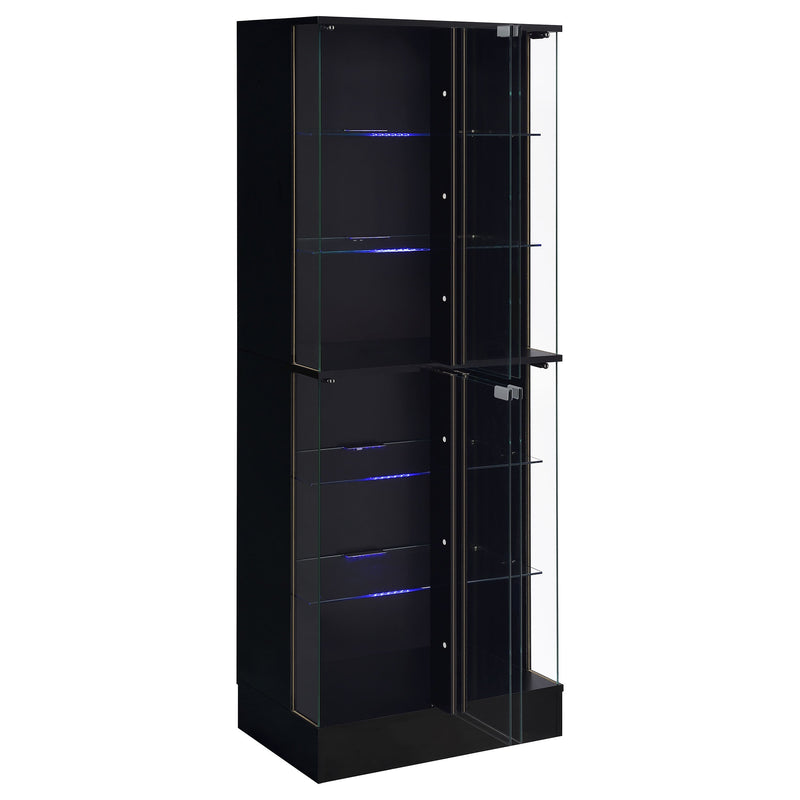 Cabra 4-door LED Curio Display Cabinet High Gloss