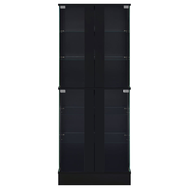 Cabra 4-door LED Curio Display Cabinet High Gloss