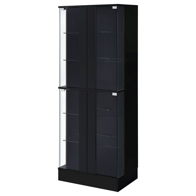 Cabra 4-door LED Curio Display Cabinet High Gloss