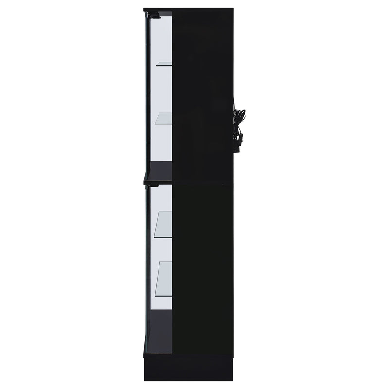 Cabra 4-door LED Curio Display Cabinet High Gloss