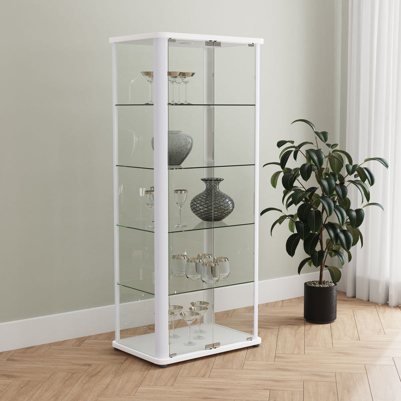 Aero 5-shelf Display Curio Cabinet with LED