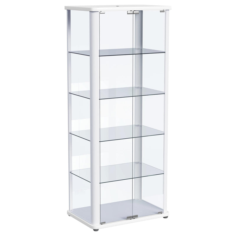 Aero 5-shelf Display Curio Cabinet with LED