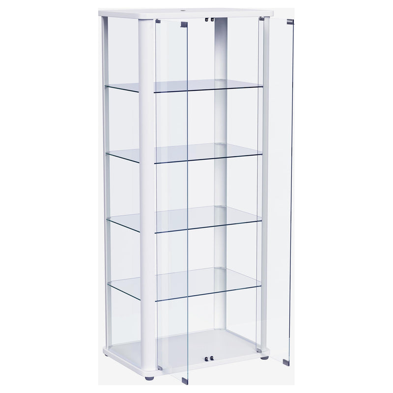 Aero 5-shelf Display Curio Cabinet with LED