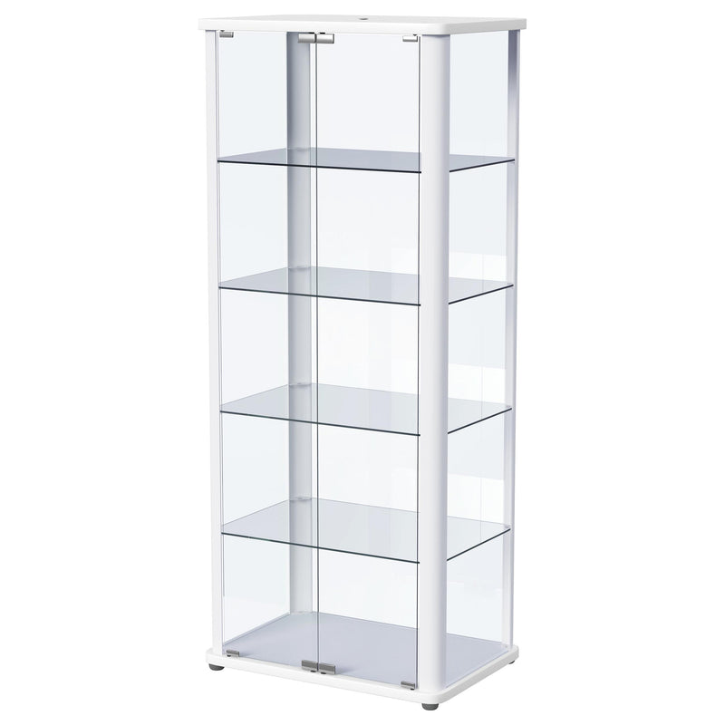 Aero 5-shelf Display Curio Cabinet with LED