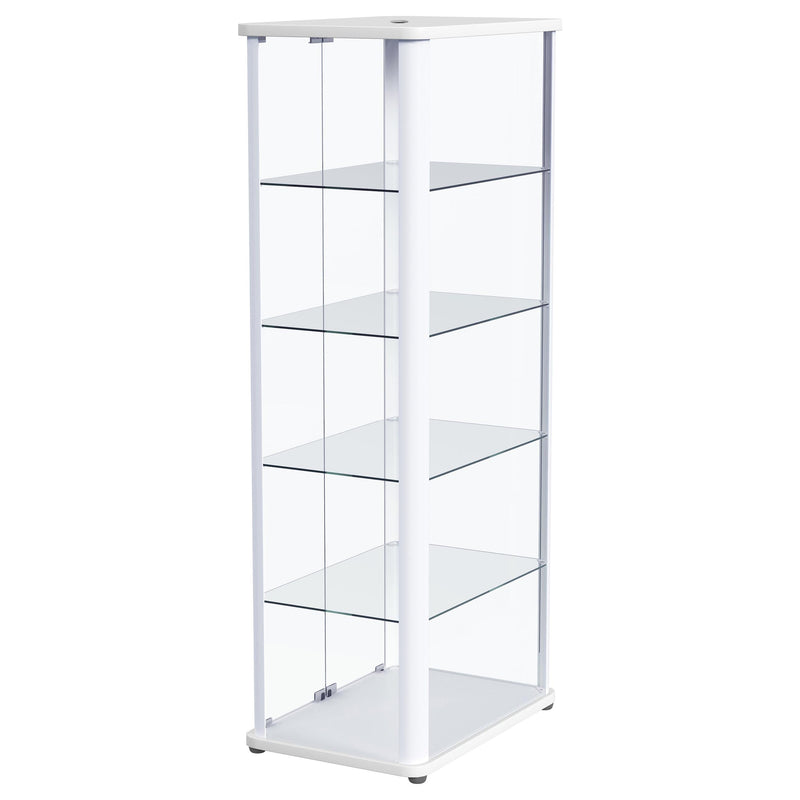 Aero 5-shelf Display Curio Cabinet with LED