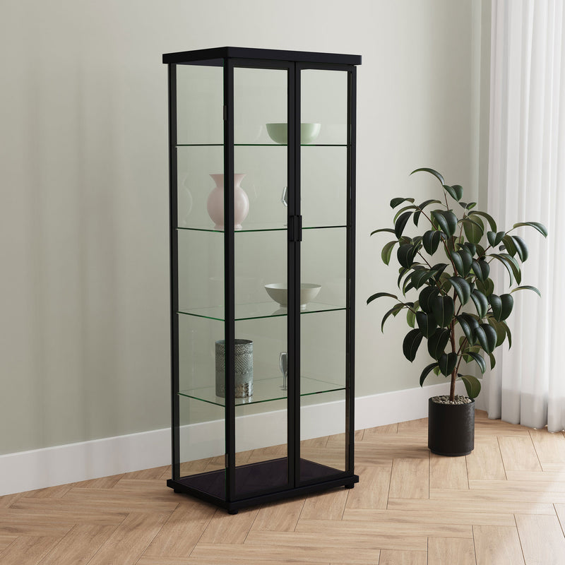 Aero 5-shelf Display Curio Cabinet with LED